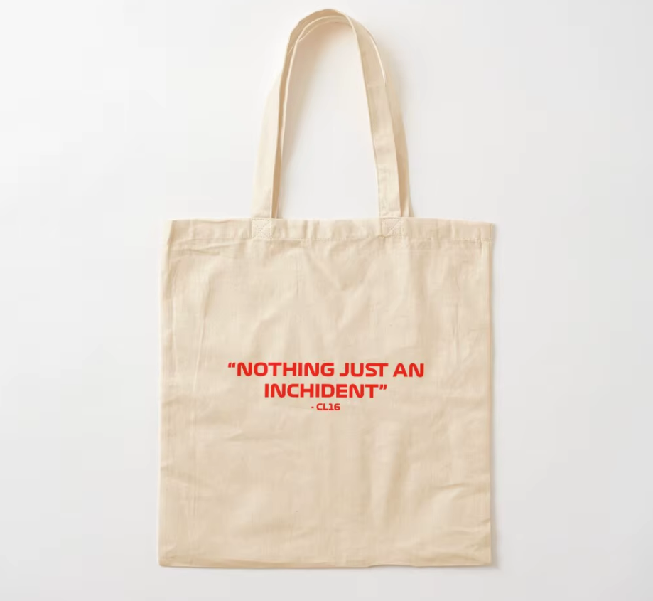 Casual Canvas Tote Bag with Formula Pattern (One)