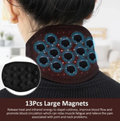 Self-Heating Neck Warmer with Magnetic Strap (One Piece)