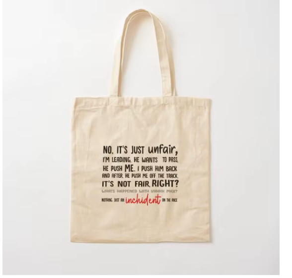 Casual Canvas Tote Bag with Formula Pattern (One)